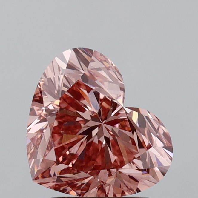 2.02 Carat Heart Lab Diamond with  Cut Diamond in 14KT  view 1
