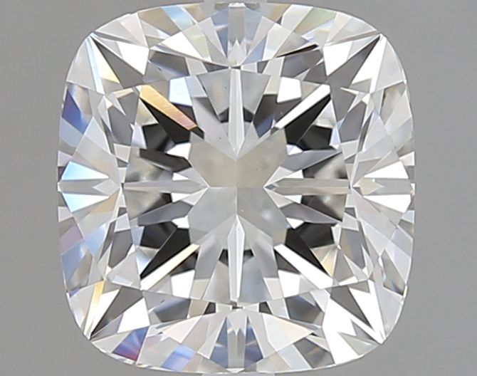 3.02 Carat Cushion Lab Diamond with  Cut Diamond in 14KT  view 1
