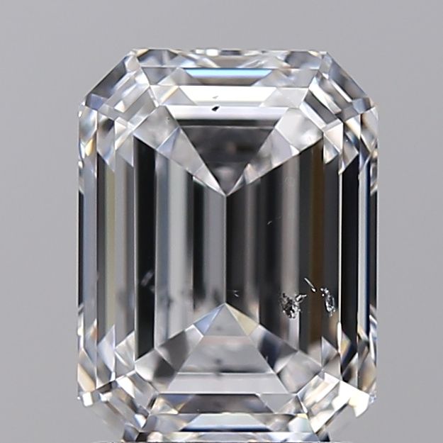 2.52 Carat Emerald Natural Diamond with  Cut Diamond in 14KT  view 1
