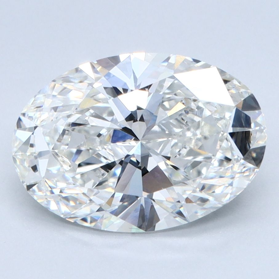 2.38 Carat Oval Lab Diamond with  Cut Diamond in 14KT  view 1
