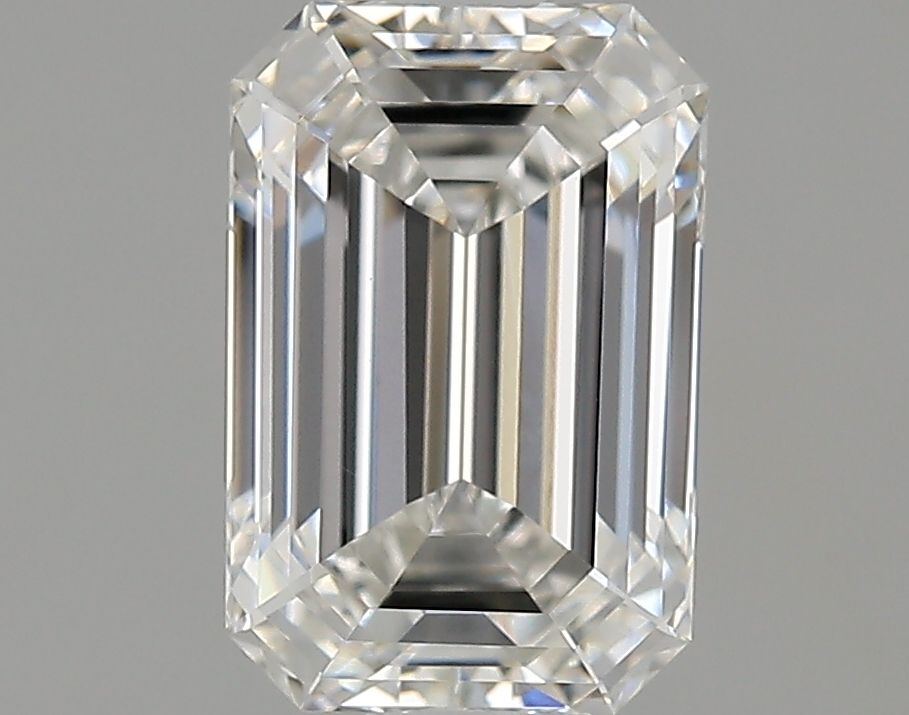 1.52 Carat Emerald Lab Diamond with  Cut Diamond in 14KT  view 1
