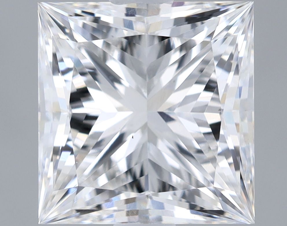 2.0 Carat Princess Lab Diamond with  Cut Diamond in 14KT  view 1
