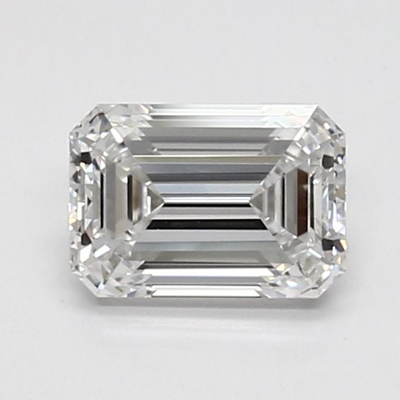 1.04 Carat Emerald Lab Diamond with  Cut Diamond in 14KT  view 1
