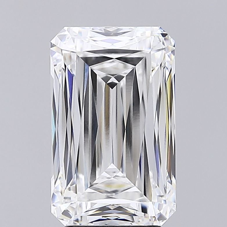 5.14 Carat Radiant Lab Diamond with  Cut Diamond in 14KT  view 1
