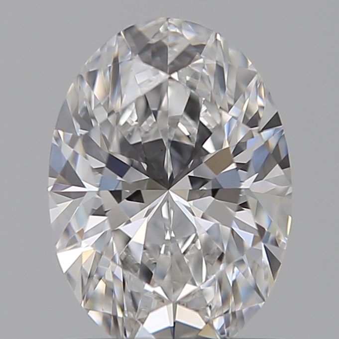 1.01 Carat Oval Lab Diamond with  Cut Diamond in 14KT  view 1
