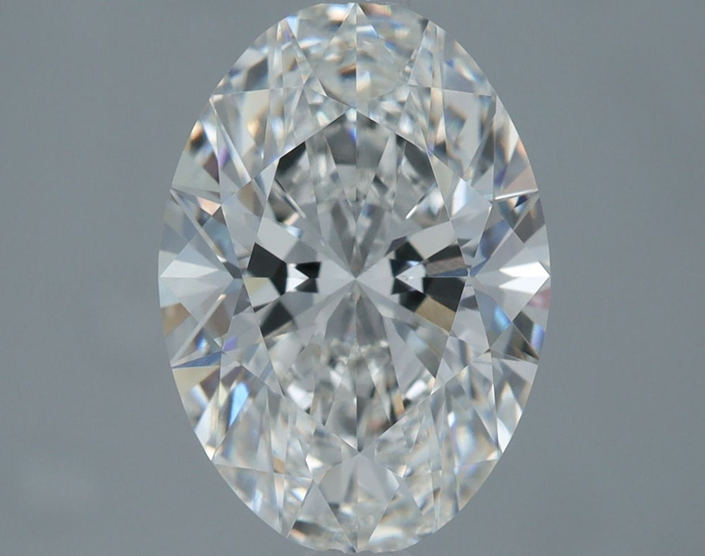 2.06 Carat Oval Lab Diamond with  Cut Diamond in 14KT  view 1
