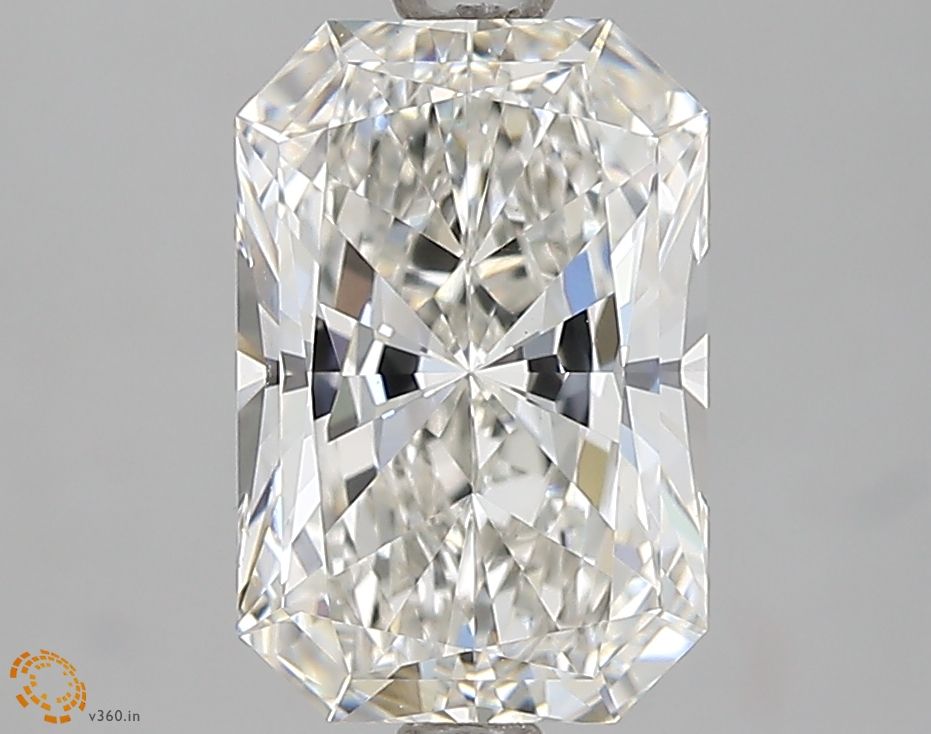 2.0 Carat Radiant Lab Diamond with  Cut Diamond in 14KT  view 1
