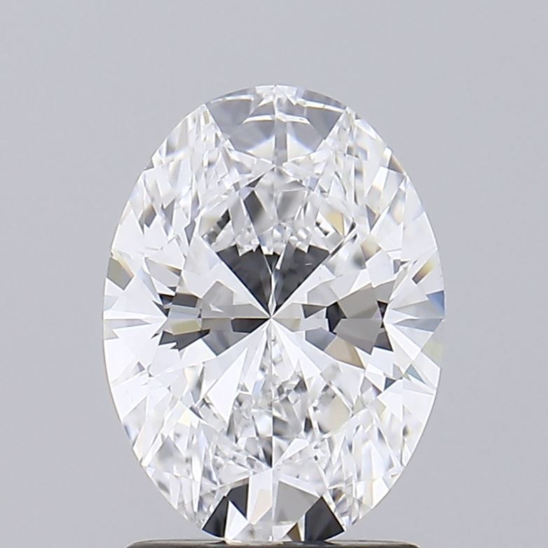 1.61 Carat Oval Lab Diamond with  Cut Diamond in 14KT  view 1
