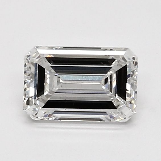 0.94 Carat Emerald Lab Diamond with  Cut Diamond in 14KT  view 1
