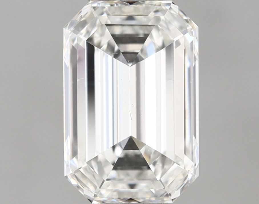 1.01 Carat Emerald Natural Diamond with  Cut Diamond in 14KT  view 1
