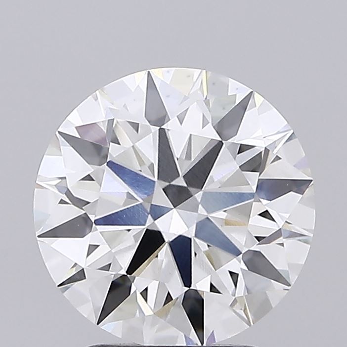 2.59 Carat Round Lab Diamond with  Cut Diamond in 14KT  view 1
