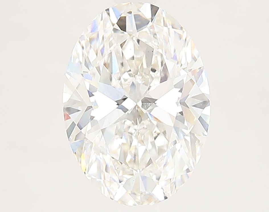 2.52 Carat Oval Lab Diamond with  Cut Diamond in 14KT  view 1
