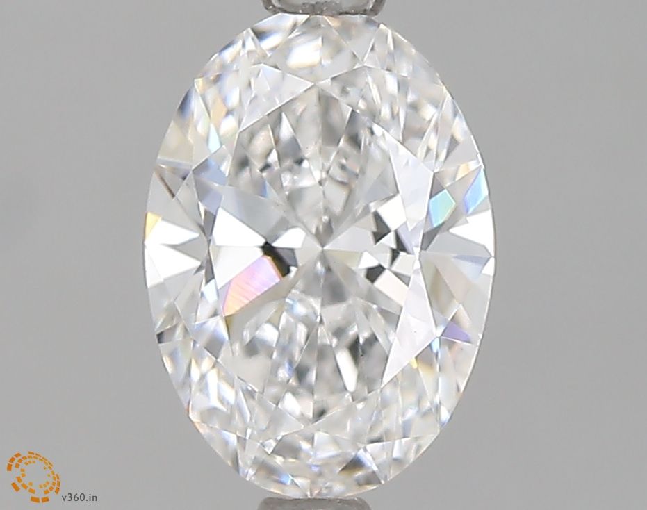 1.17 Carat Oval Lab Diamond with  Cut Diamond in 14KT  view 1
