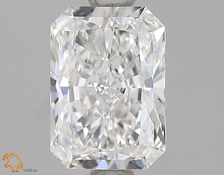 1.17 Carat Radiant Lab Diamond with  Cut Diamond in 14KT  view 1

