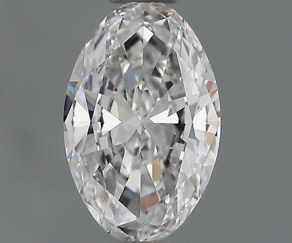 0.6 Carat Oval Natural Diamond with  Cut Diamond in 14KT  view 1
