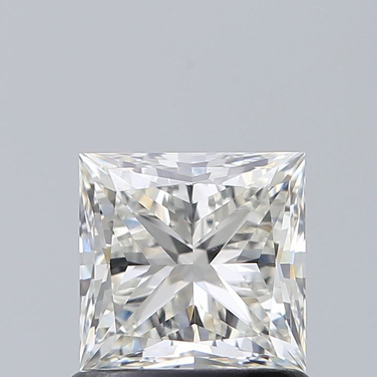 1.0 Carat Princess Natural Diamond with  Cut Diamond in 14KT  view 1
