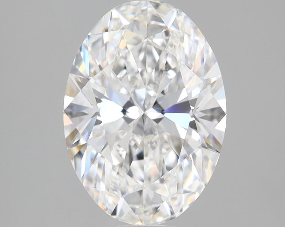 2.15 Carat Oval Lab Diamond with  Cut Diamond in 14KT  view 1
