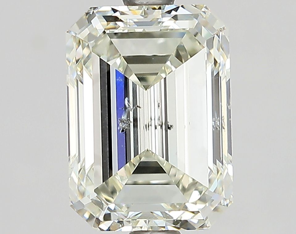 2.52 Carat Emerald Natural Diamond with  Cut Diamond in 14KT  view 1
