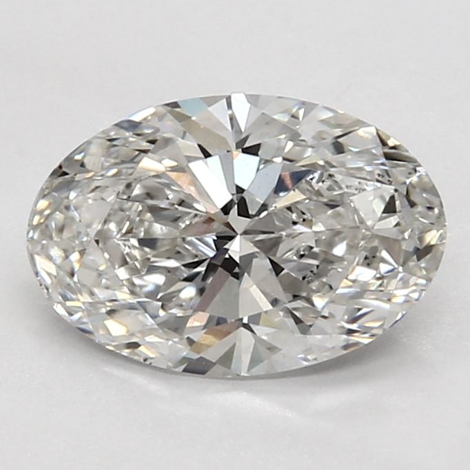 2.16 Carat Oval Lab Diamond with  Cut Diamond in 14KT  view 1
