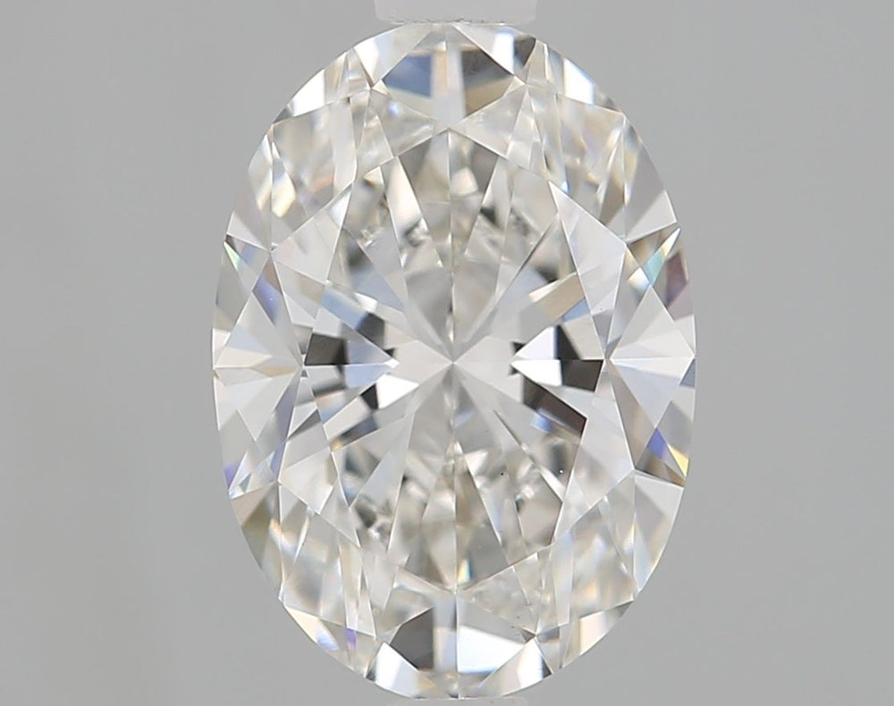 1.54 Carat Oval Lab Diamond with  Cut Diamond in 14KT  view 1
