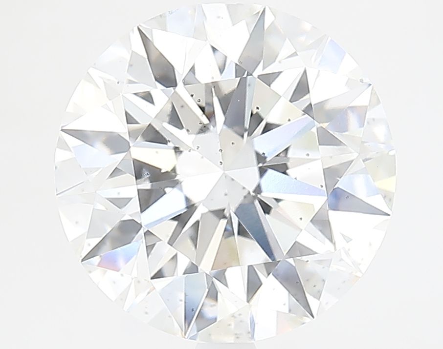 4.3 Carat Round Lab Diamond with  Cut Diamond in 14KT  view 1
