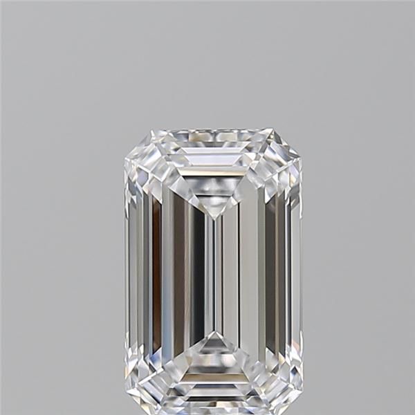 2.81 Carat Emerald Natural Diamond with  Cut Diamond in 14KT  view 1
