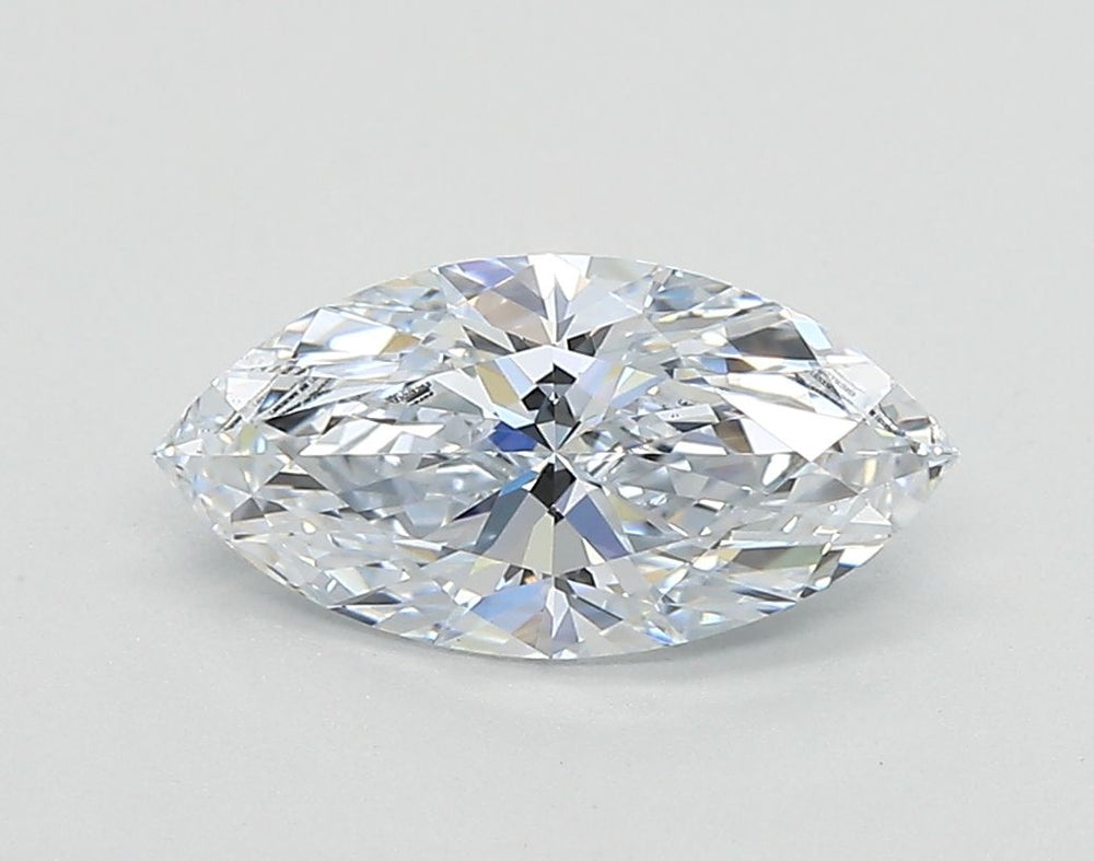 1.12 Carat Marquise Lab Diamond with  Cut Diamond in 14KT  view 1
