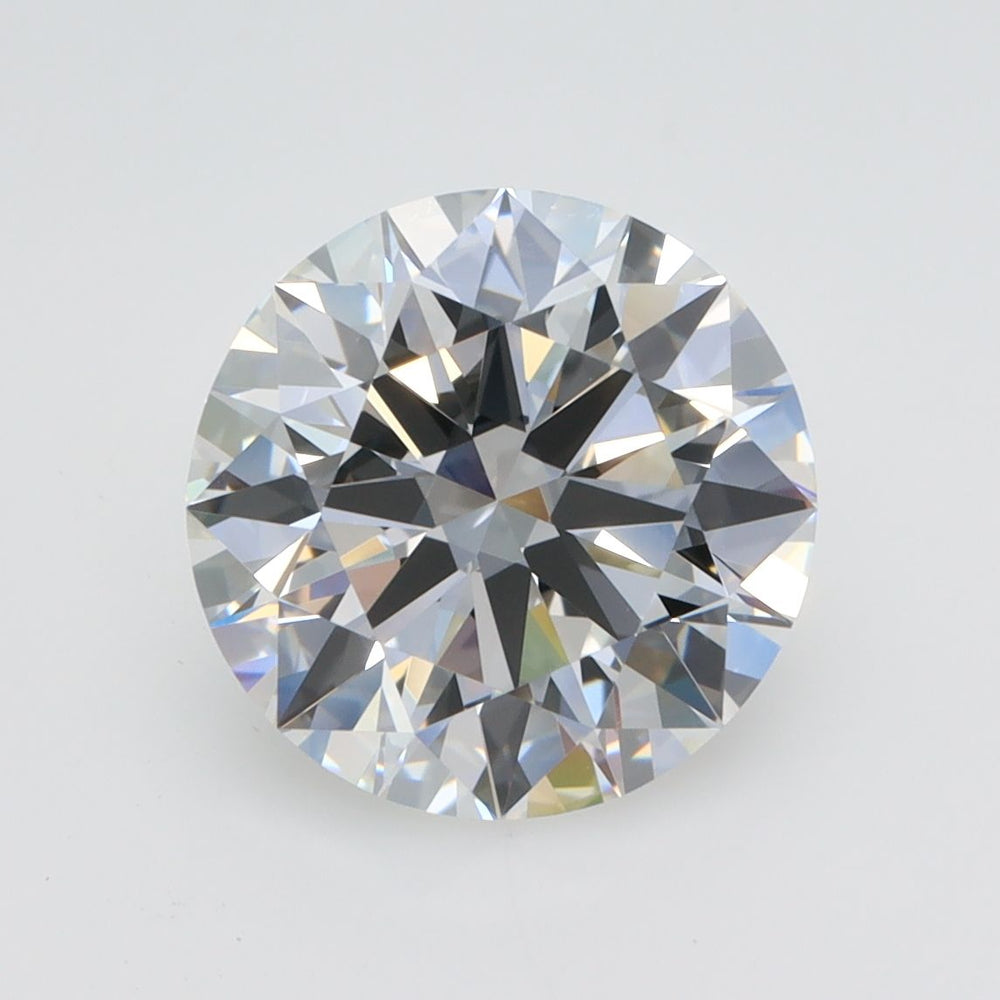 3.04 Carat Round Lab Diamond with  Cut Diamond in 14KT  view 1
