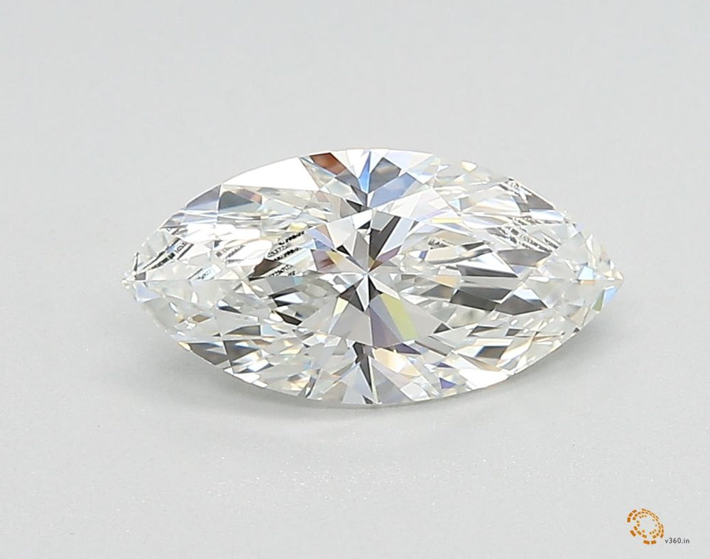 1.04 Carat Marquise Lab Diamond with  Cut Diamond in 14KT  view 1
