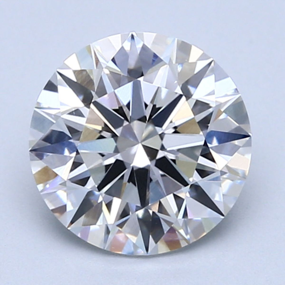 2.36 Carat Round Lab Diamond with  Cut Diamond in 14KT  view 1
