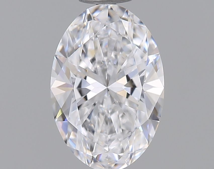 0.69 Carat Oval Natural Diamond with  Cut Diamond in 14KT  view 1
