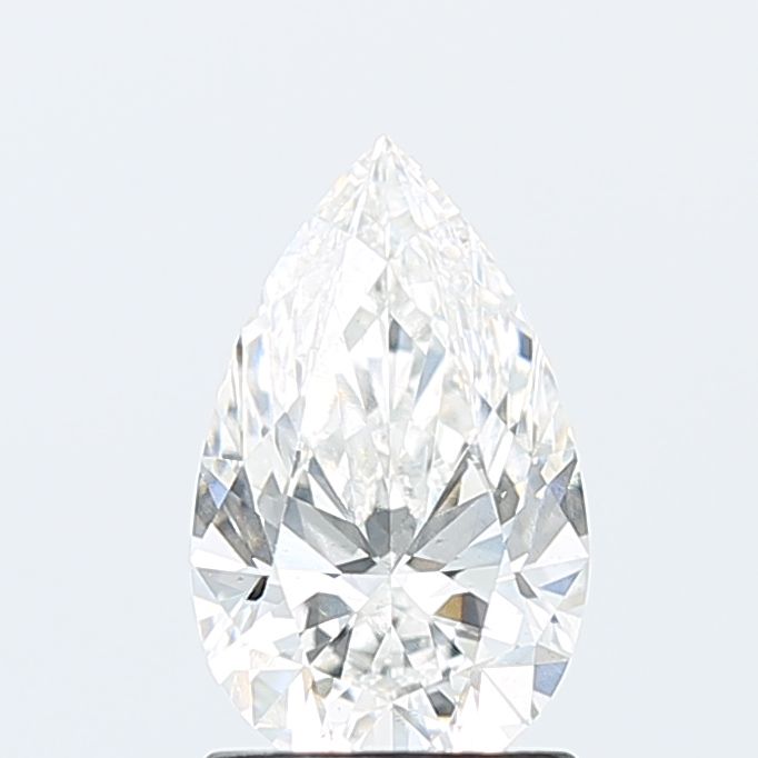 1.53 Carat Pear Lab Diamond with  Cut Diamond in 14KT  view 1
