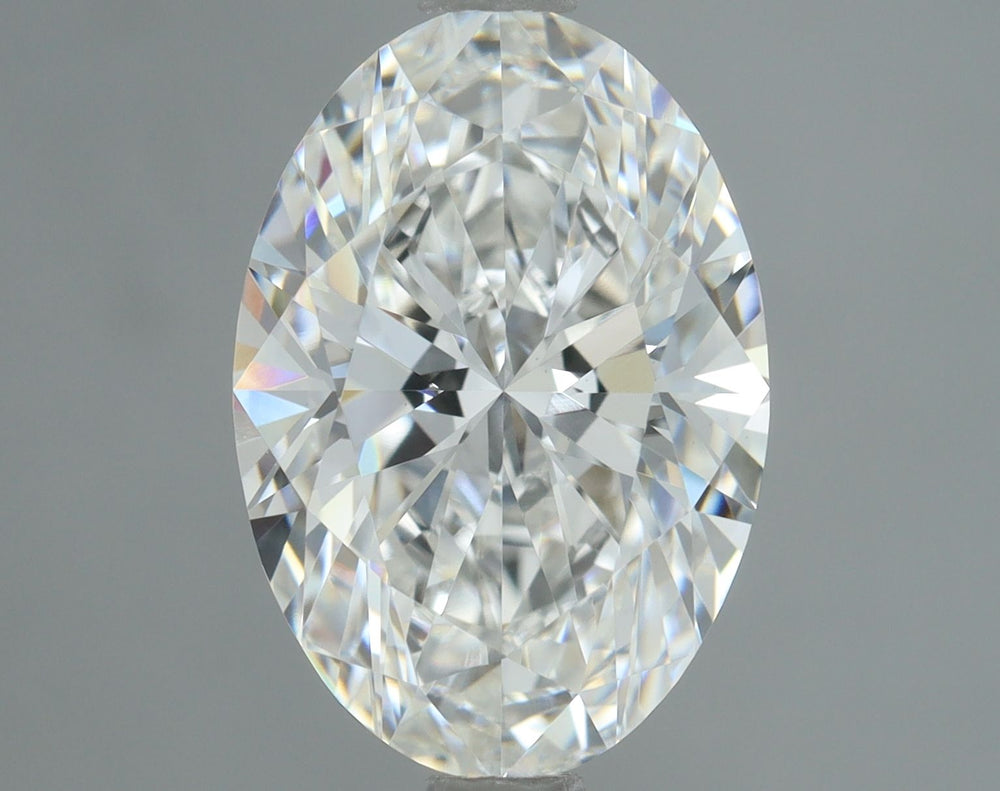 2.14 Carat Oval Lab Diamond with  Cut Diamond in 14KT  view 1
