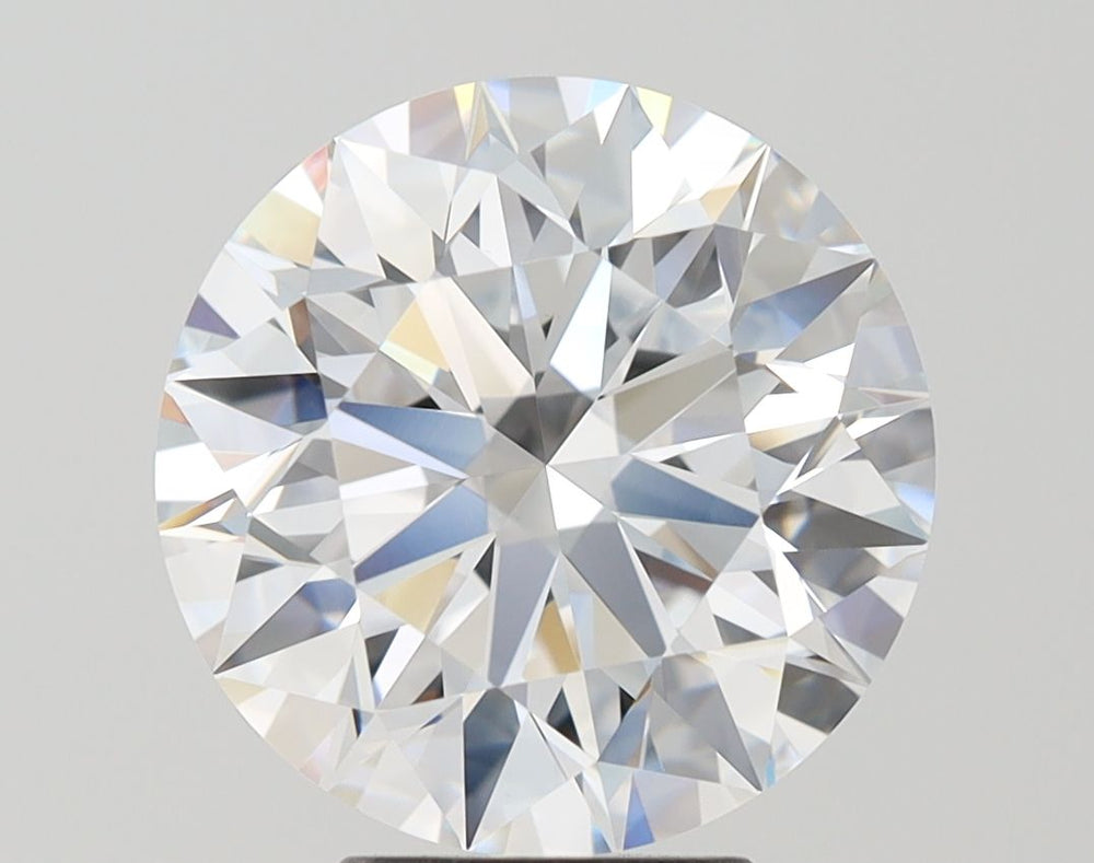 4.14 Carat Round Lab Diamond with  Cut Diamond in 14KT  view 1
