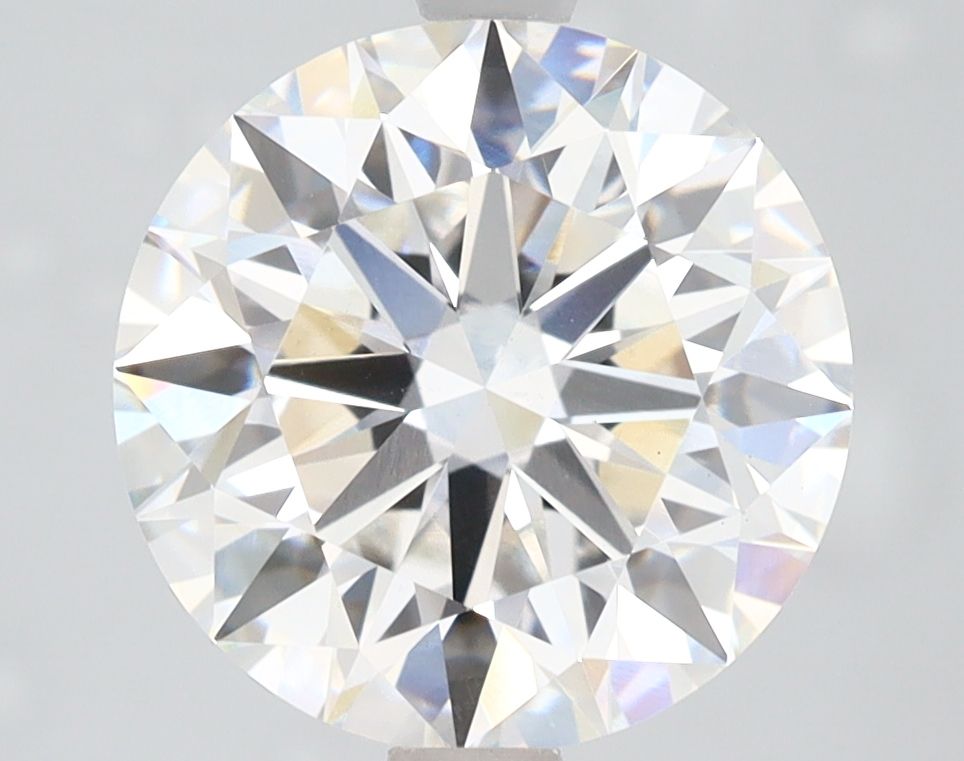 4.02 Carat Round Lab Diamond with  Cut Diamond in 14KT  view 1
