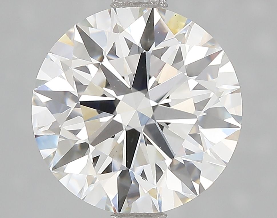 3.08 Carat Round Lab Diamond with  Cut Diamond in 14KT  view 1
