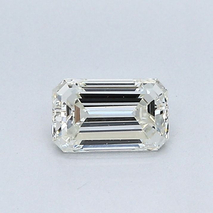 0.51 Carat Emerald Natural Diamond with  Cut Diamond in 14KT  view 1
