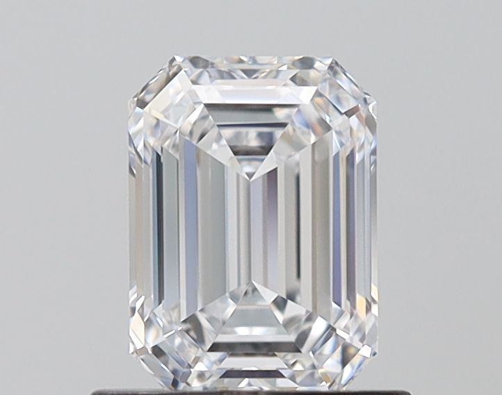 0.85 Carat Emerald Lab Diamond with  Cut Diamond in 14KT  view 1
