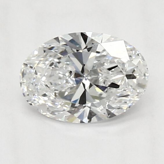 0.79 Carat Oval Lab Diamond with  Cut Diamond in 14KT  view 1
