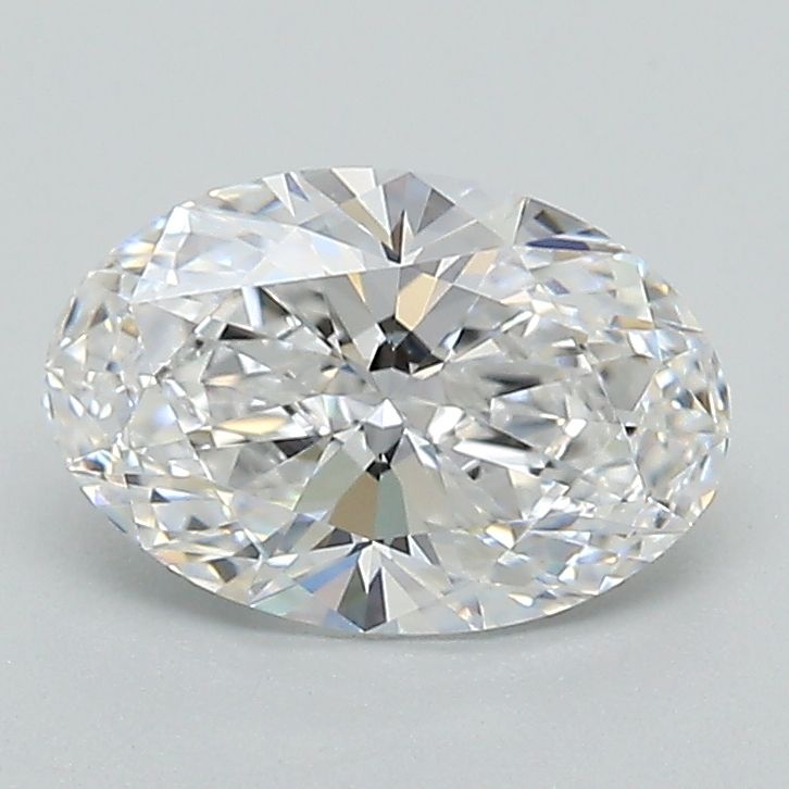 1.24 Carat Oval Lab Diamond with  Cut Diamond in 14KT  view 1
