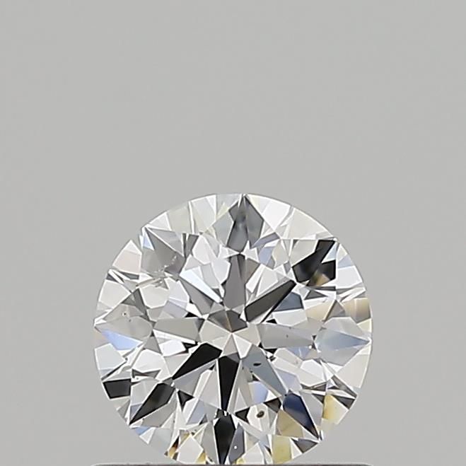 0.6 Carat Round Natural Diamond with  Cut Diamond in 14KT  view 1
