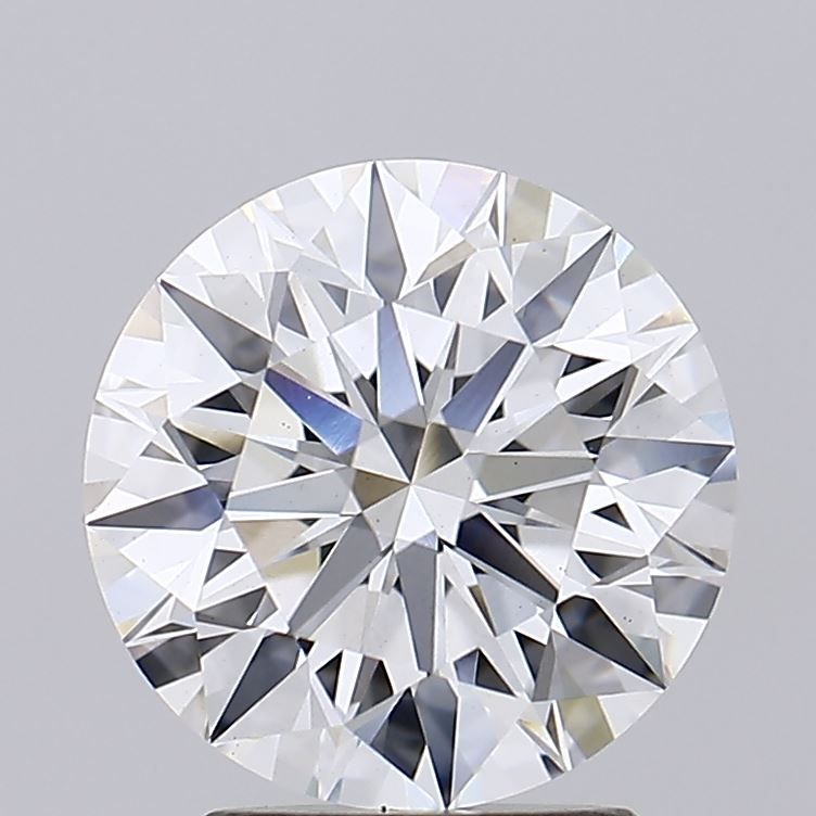 2.59 Carat Round Lab Diamond with  Cut Diamond in 14KT  view 1
