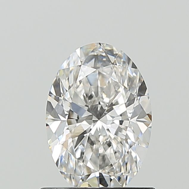 1.0 Carat Oval Lab Diamond with  Cut Diamond in 14KT  view 1
