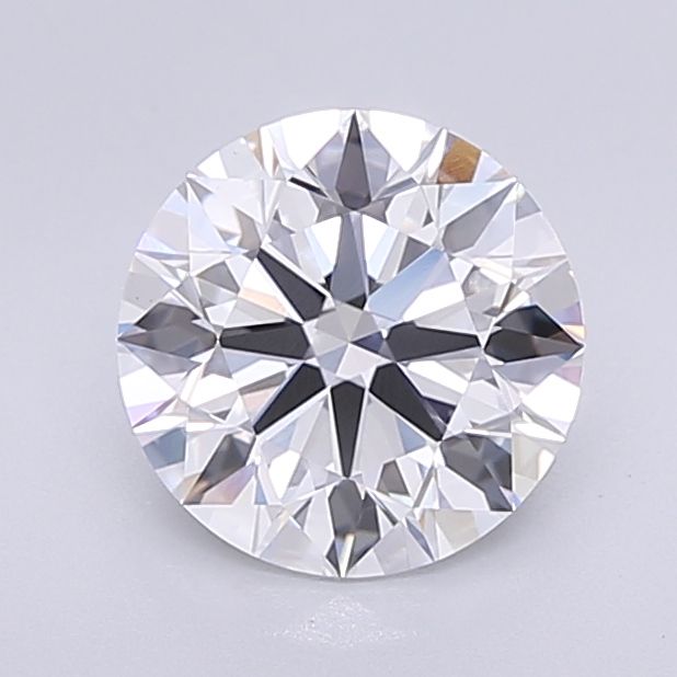 3.01 Carat Round Lab Diamond with  Cut Diamond in 14KT  view 1

