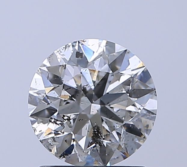 1.09 Carat Round Natural Diamond with  Cut Diamond in 14KT  view 1
