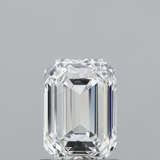 1.09 Carat Emerald Lab Diamond with  Cut Diamond in 14KT  view 1
