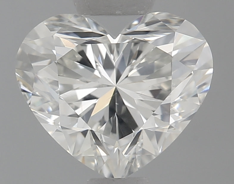 0.84 Carat Heart Natural Diamond with  Cut Diamond in 14KT  view 1
