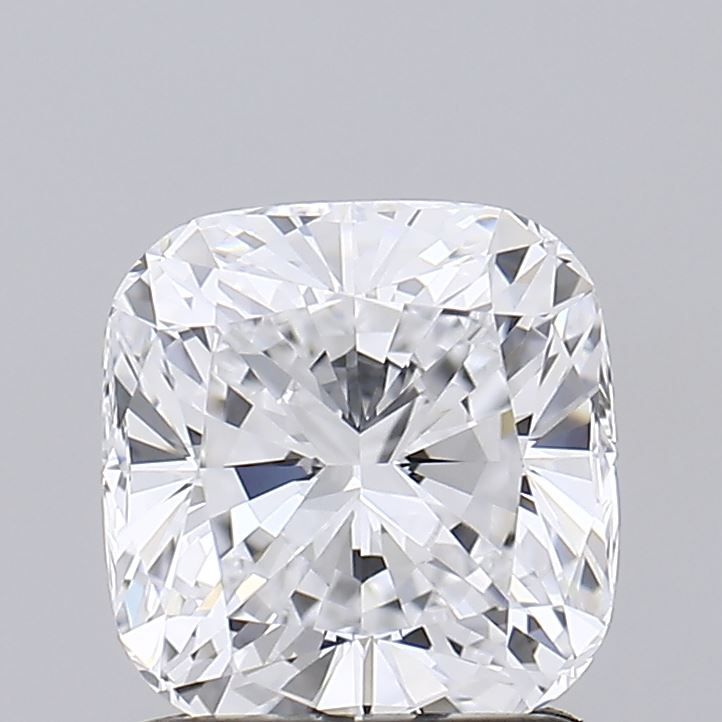 1.55 Carat Cushion Lab Diamond with  Cut Diamond in 14KT  view 1
