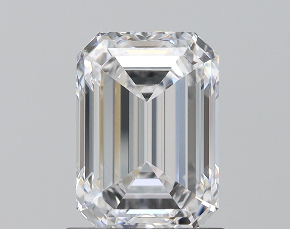 1.33 Carat Emerald Lab Diamond with  Cut Diamond in 14KT  view 1
