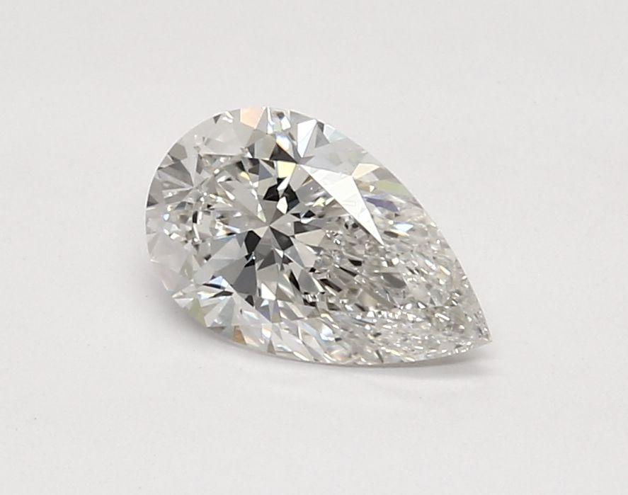 1.12 Carat Pear Lab Diamond with  Cut Diamond in 14KT  view 1
